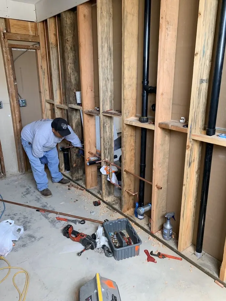 Commercial rough-in plumbing for Gas Line Repair in Mason City